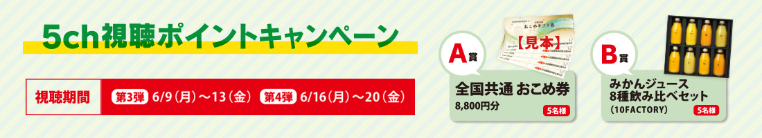 5ch視聴ポイントキャンペーン