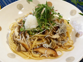 和風キノコスパゲッティ