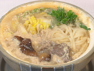 豆乳鍋焼きうどん