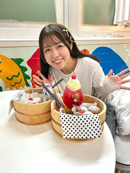 香川でカフェ巡り！<br />
昔ながらの銭湯をリノベーションしたカフェでほかほかドーナツを♡また行きたい！！