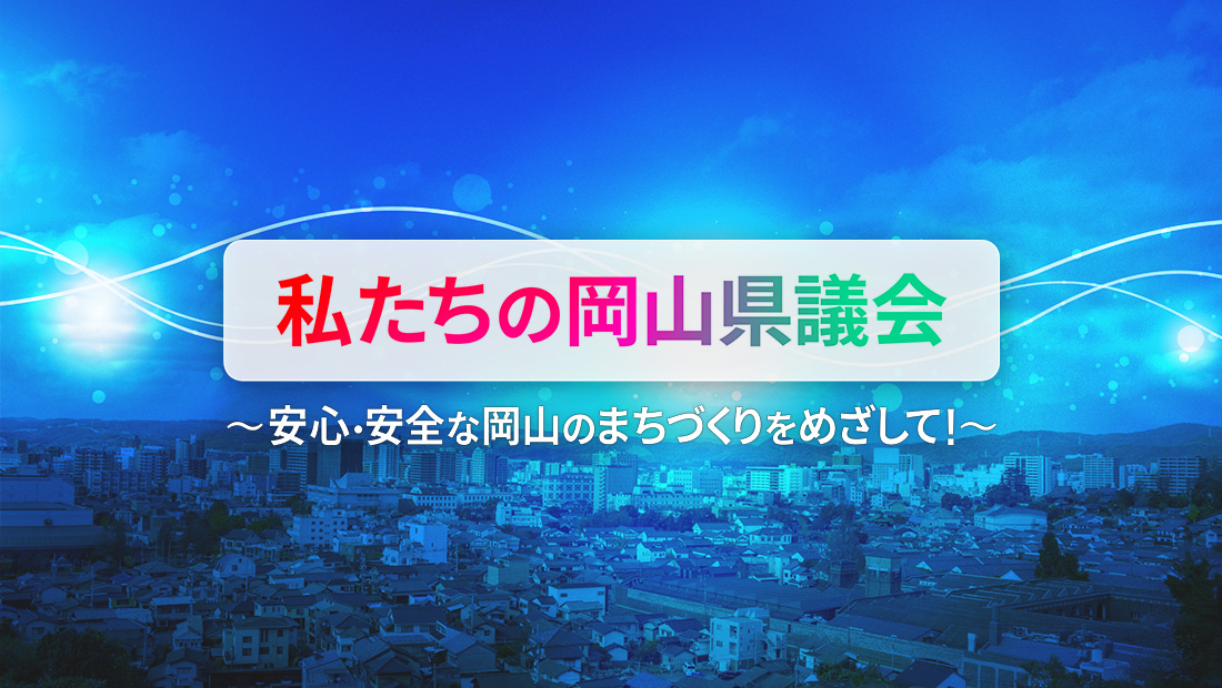 私たちの岡山県議会 ～安心・安全な岡山のまちづくりをめざして！～