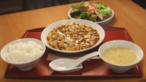 粗挽きオリーブ豚の麻婆豆腐ランチ　