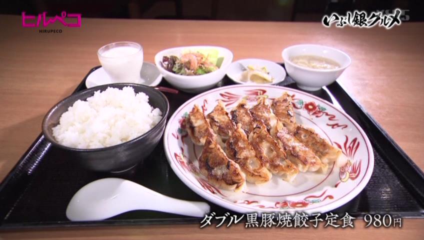 ダブル黒豚焼餃子定食