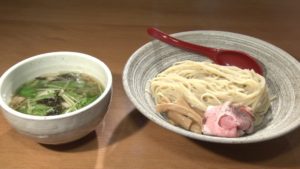 焼きあご昆布水塩つけ麺（並）