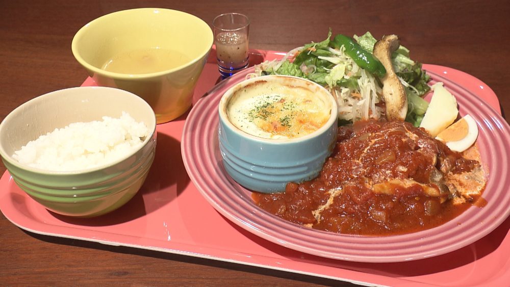 ハンバーグとグラタン
