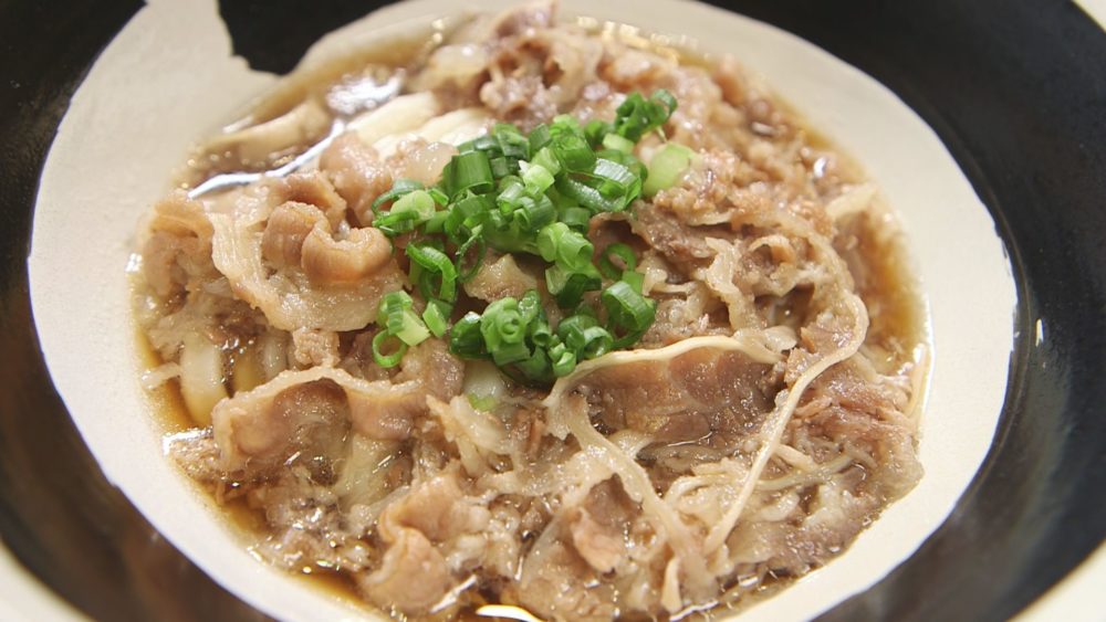 肉ぶっかけうどん