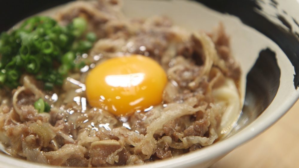 甘辛肉玉うどん