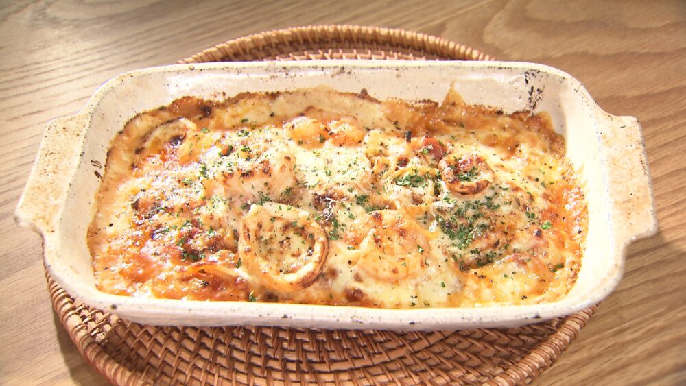 魚介のペスカトーレパスタグラタン
