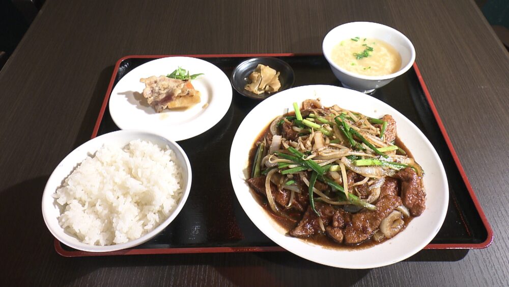 レバニラ炒め定食