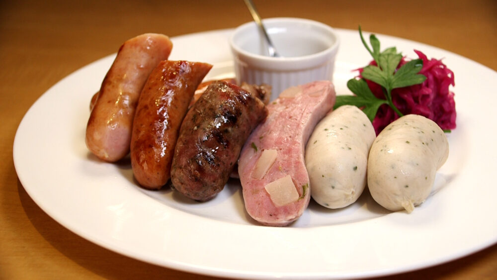 自家製ソーセージのお得な５本盛り合わせ