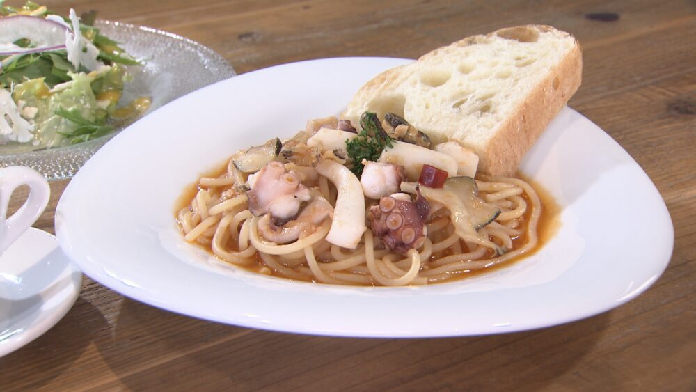 生パスタセット(海の幸のペスカトーレ)